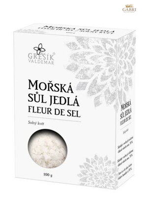 Sůl Mořská jedlá Fleur de sel 100 g GREŠÍK
