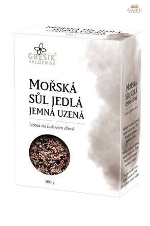 Sůl Mořská jedlá jemná uzená 100 g GREŠÍK