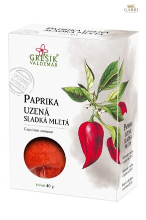 Paprika uzená sladká mletá 40 g GREŠÍK Dobré koření