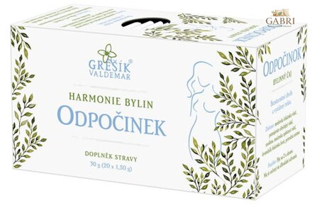 Odpočinek 20 n.s. přebal GREŠÍK Harmonie bylin - Z
