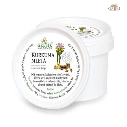 Kurkuma mletá 50 g GREŠÍK Dobré koření