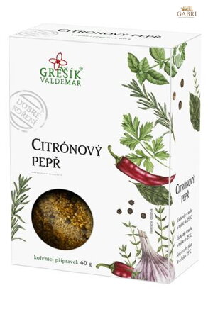 Pepř citrónový 60 g GREŠÍK Dobré koření