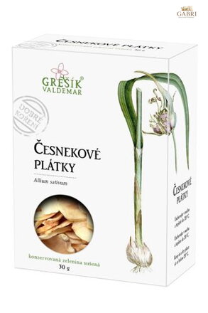 Česnekové plátky 30 g GREŠÍK Dobré koření