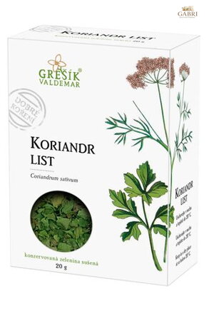Koriandr list 20 g GREŠÍK Dobré koření