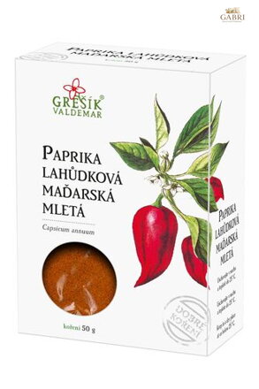 Paprika lahůdková maďarská mletá 50 g GREŠÍK Dobré koření