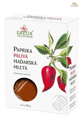 Paprika PÁLIVÁ maďarská mletá 50 g GREŠÍK Dobré koření