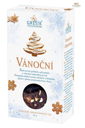 Vánoční č.č. 70 g krab. GREŠÍK Čaje 4 světadílů