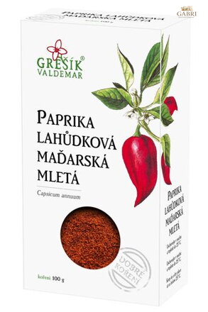 Paprika lahůdková maďarská mletá 100 g GREŠÍK Dobré koření
