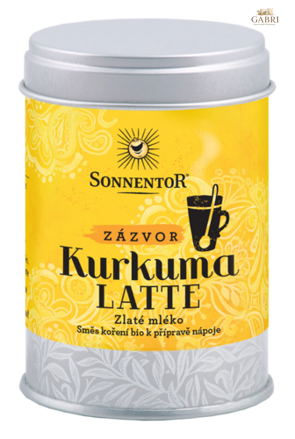 Kurkuma Latte zázvor BIO 60 g DÓZA Sonnentor