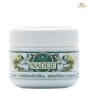 Mast z vlaštovičníku,měsíčku a topolu 50 ml NADĚJE