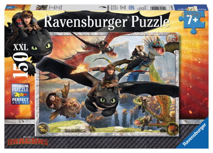 RAVENSBURGER Puzzle Jak vycvičit draka: Dobří draci XXL 150 dílků