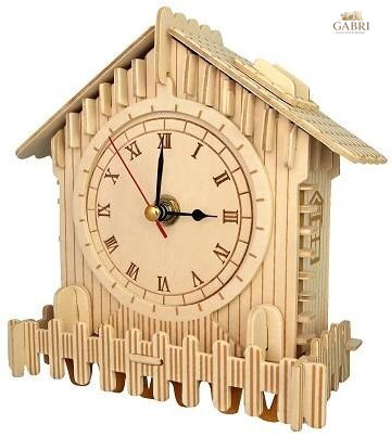WOODEN TOY , WCK 3D puzzle Hodiny PF003