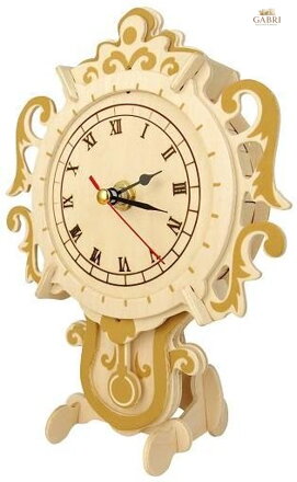 WOODEN TOY , WCK 3D puzzle Hodiny F005