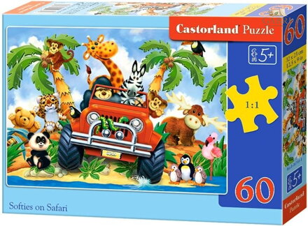 CASTORLAND Puzzle Dobráci na safari 60 dílků