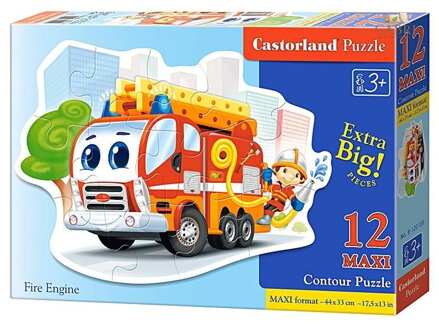 CASTORLAND Puzzle Požární stříkačka MAXI 12 dílků