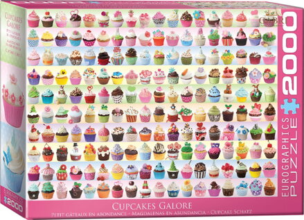 EUROGRAPHICS Puzzle Barevné dortíky (Cupcakes) 2000 dílků