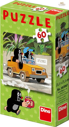 DINO Puzzle Krtek a autíčko 60 dílků
