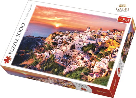 TREFL Puzzle Západ slunce nad Santorini, Řecko 1000 dílků