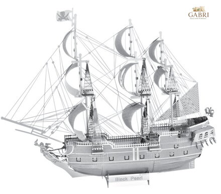 METAL EARTH 3D puzzle Black Pearl - Černá Perla (ICONX)