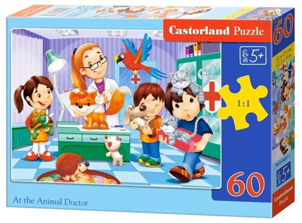 CASTORLAND Puzzle U veterináře 60 dílků