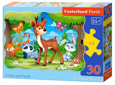 CASTORLAND Puzzle Koloušek a jeho přátelé 30 dílků