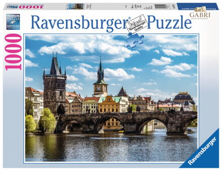RAVENSBURGER Puzzle Česká kolekce: Pohled na Karlův most 1000 dílků