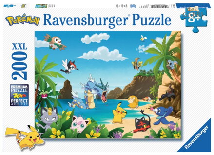 RAVENSBURGER Puzzle Pokémon: Chyť je všechny! XXL 200 dílků