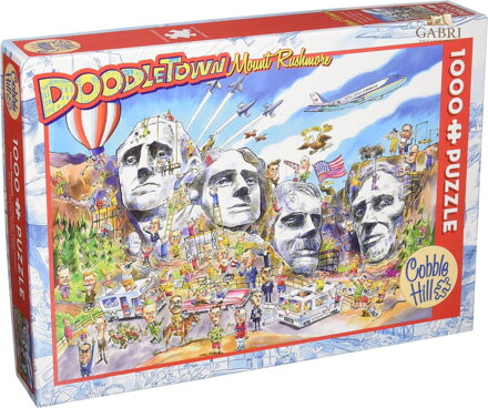 COBBLE HILL Puzzle DoodleTown: Mount Rushmore 1000 dílků