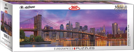 EUROGRAPHICS Panoramatické puzzle Brooklynský most, New York 1000 dílků