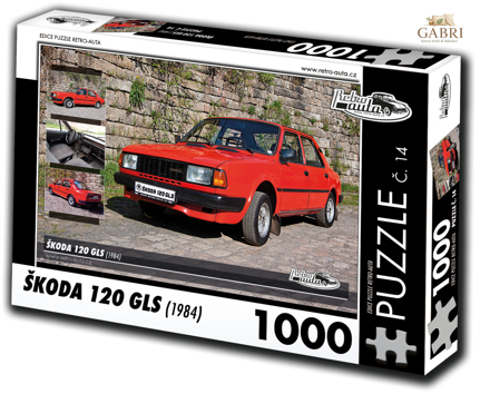 RETRO-AUTA Puzzle č. 14 Škoda 120 GLS (1984) 1000 dílků