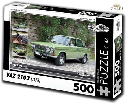 RETRO-AUTA Puzzle č. 48 Vaz 2103 (1978) 500 dílků