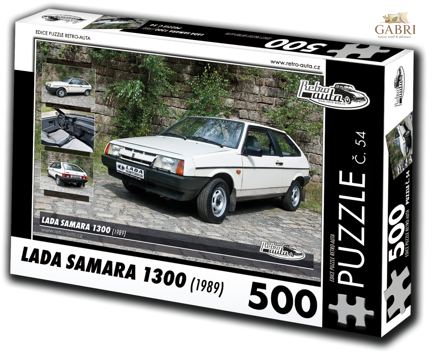 RETRO-AUTA Puzzle č. 54 Lada Samara 1300 (1989) 500 dílků
