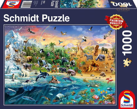 SCHMIDT Puzzle Království zvířat 1000 dílků