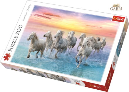 TREFL Puzzle Stádo běžících běloušů 500 dílků