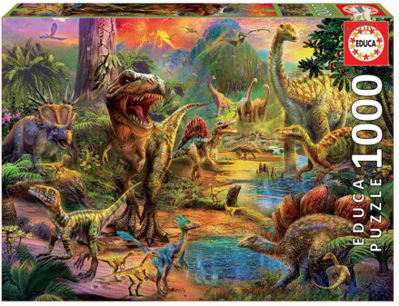 EDUCA Puzzle Území dinosaurů 1000 dílků