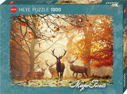 HEYE Puzzle Kouzelné lesy: Jeleni 1000 dílků