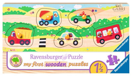 RAVENSBURGER Dřevěná vkládačka Dopravní prostředky