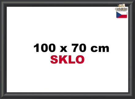 BFHM Plastový rám na puzzle 100x70cm - černý