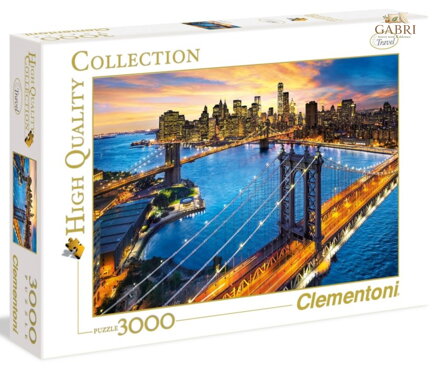 CLEMENTONI Puzzle New York, USA 3000 dílků