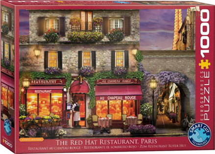 EUROGRAPHICS Puzzle Restaurace The Red Hat, Paříž 1000 dílků