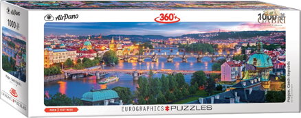 EUROGRAPHICS Panoramatické puzzle Praha, Česká republika 1000 dílků