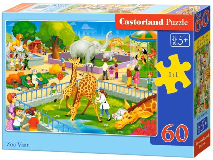 CASTORLAND Puzzle Návštěva ZOO 60 dílků