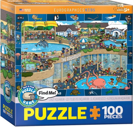 EUROGRAPHICS Spot & Find puzzle Bláznivé akvárium 100 dílků