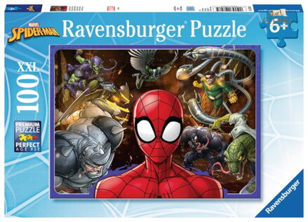 RAVENSBURGER Puzzle Nebojácný Spiderman XXL 100 dílků