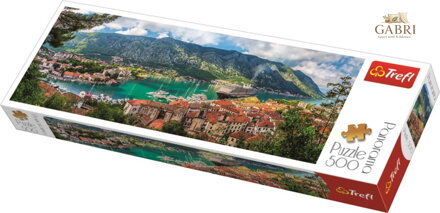 TREFL Panoramatické puzzle Kotor, Černá Hora 500 dílků