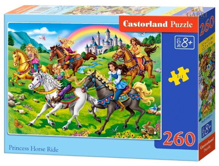 CASTORLAND Puzzle Princezny na vyjížďce 260 dílků