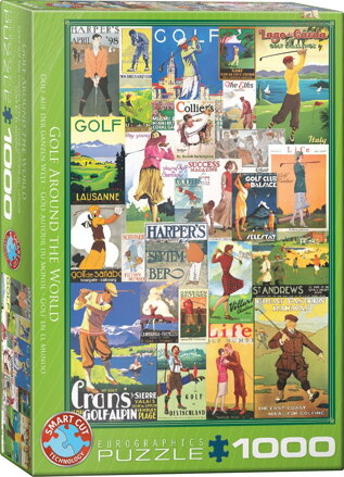 EUROGRAPHICS Puzzle Světový golf 1000 dílků