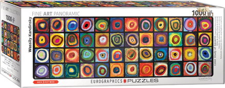 EUROGRAPHICS Panoramatické puzzle Barevná studie čtverců 1000 dílků