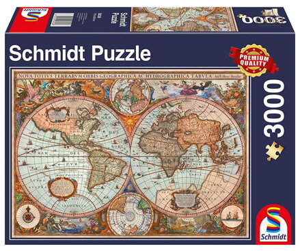 SCHMIDT Puzzle Historická mapa světa 3000 dílků