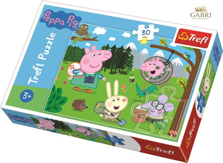 TREFL Puzzle Prasátko Peppa v přírodě 30 dílků